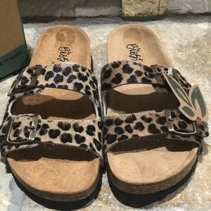biostep leopard sandals